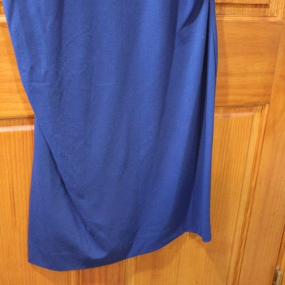 Diane Von Furstenberg Gabi Knit Suiting Blue Dress 12 - Picture 9 of 16
